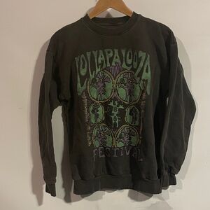 Lollapalooza Festival Graphic crewneck Sweater - Black
